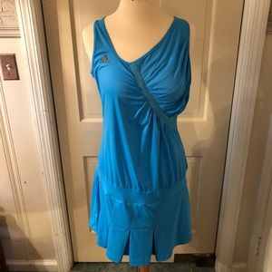 Ana Ivanovic Aqua Blue Adidas Tennis Dress